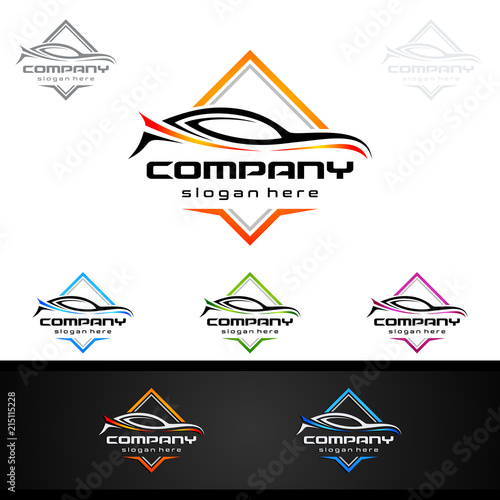 Auto Car Logo for Sport Cars, Rent, wash or Mechanic