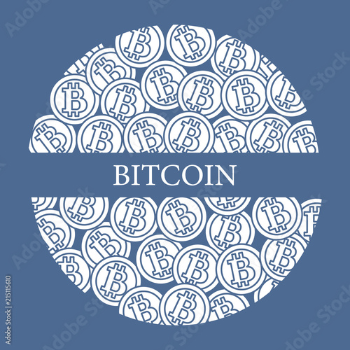 Bitcoins. Digital currency. Blockchain technology.