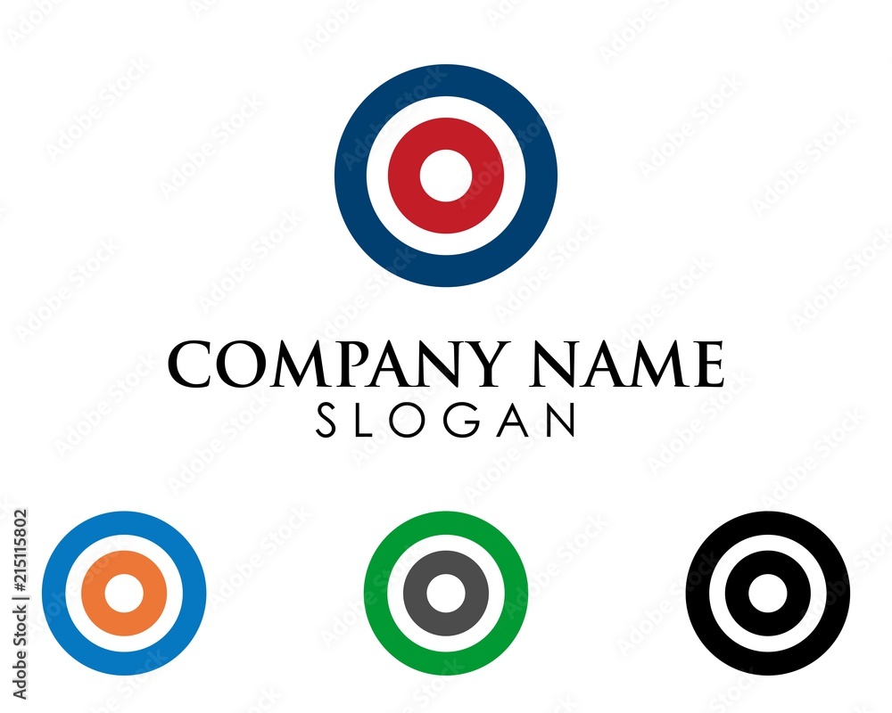 Circle Logo O letter template Circle Logo O letter template