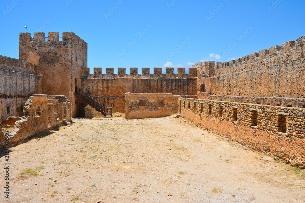 The fortress of Frangokastello in Crete