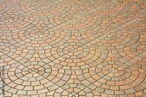 pattern of paving tiles, ceramic brick floor background