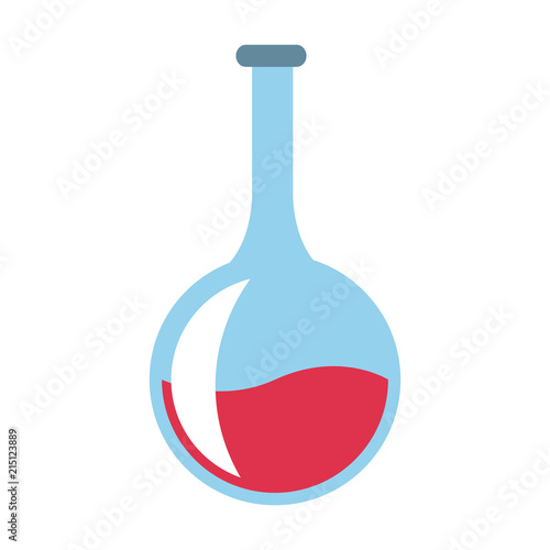 Chemistry flask lab vector illustration graphic design