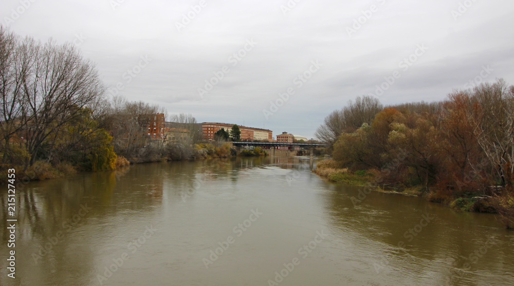 Fototapeta premium Río Ebro, Logroño, España
