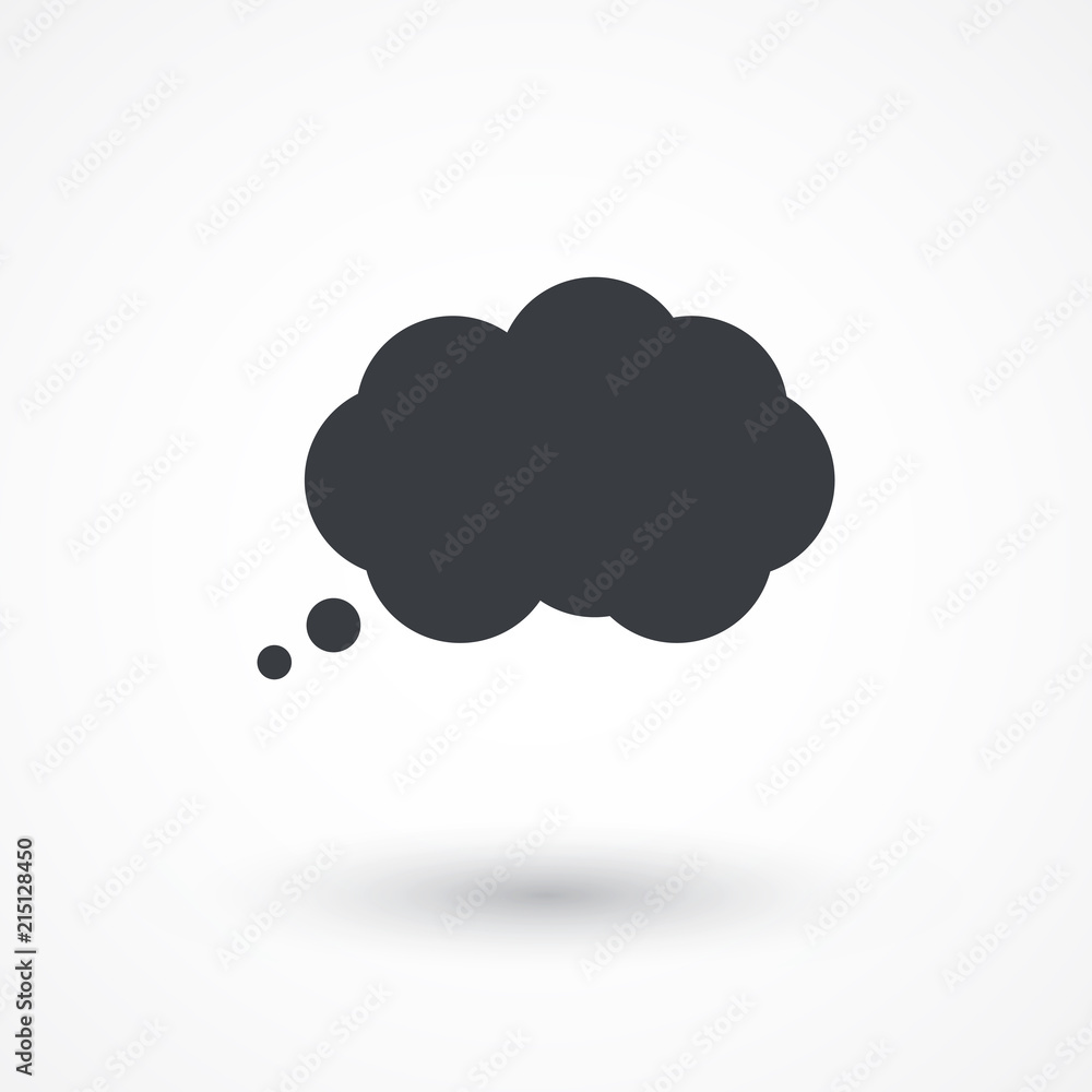 Speech bubbles icon icon. Flat design style Speech bubbles icon icon. Flat design style