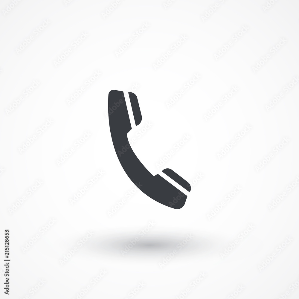 Phone icon in flat style Phone icon in flat style
