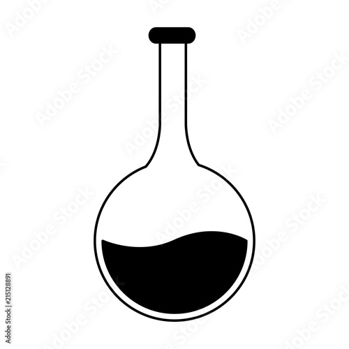 Chemistry flask lab vector illustration graphic design