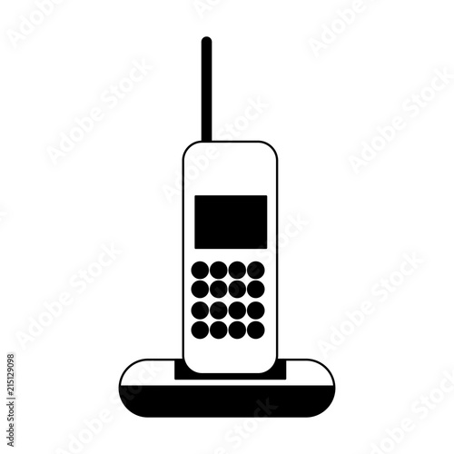 Mobile telephone isolated vector illustration graphic design