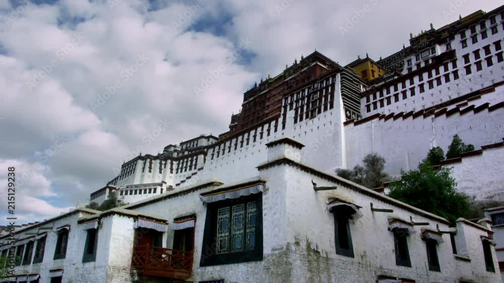 Timelapse of Potala Palace Lhasa Tibet Timelapse of Potala Palace Lhasa Tibet