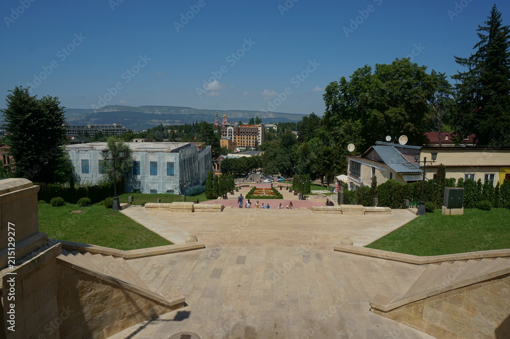 The Kislovodsk Resort park is the biggest city attraction. It was founded in 1823 and was entirely man-made; today its area is 1340 hectares The Kislovodsk Resort park is the biggest city attraction. It was founded in 1823 and was entirely man-made; today its area is 1340 hectares