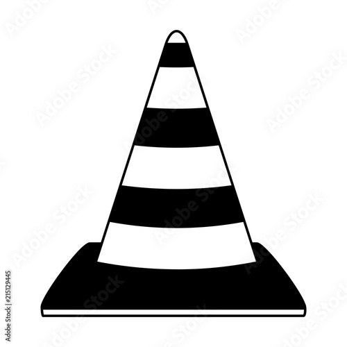 Construction traffic cone vector illustration graphic design