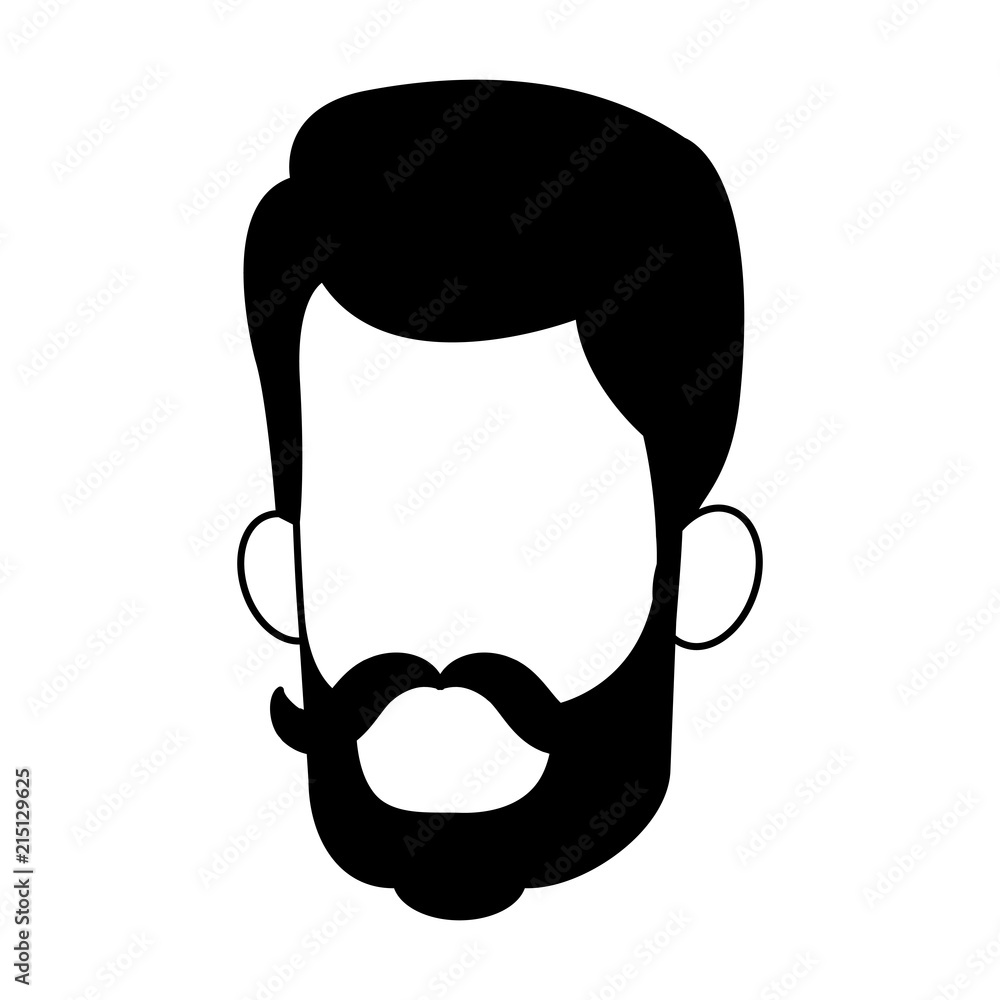 Man faceless head vector illustration graphic design Man faceless head vector illustration graphic design