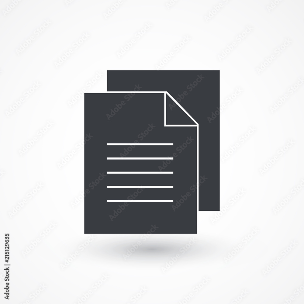 Flat Document Icon Flat Document Icon