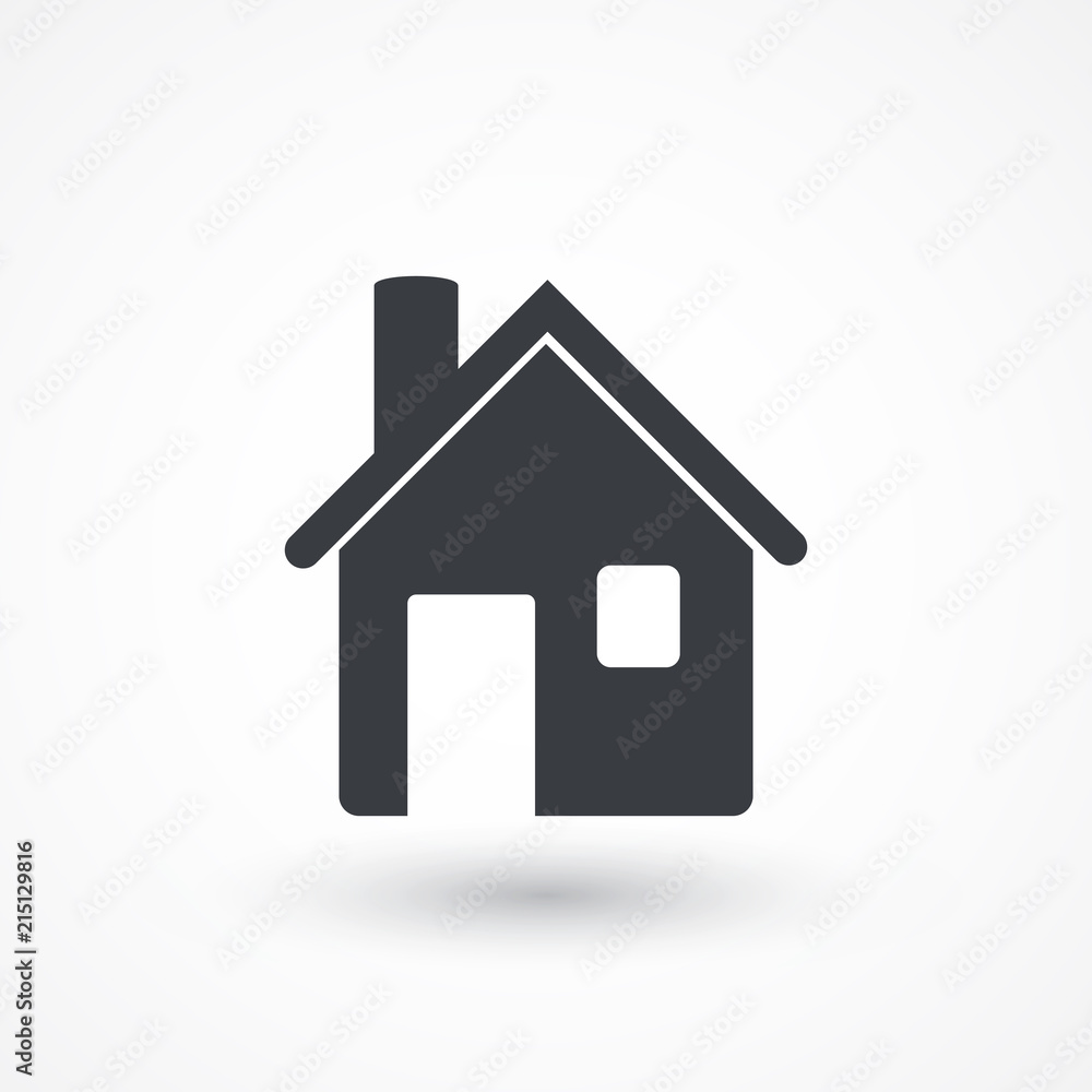 Retro style house icon isolated Retro style house icon isolated