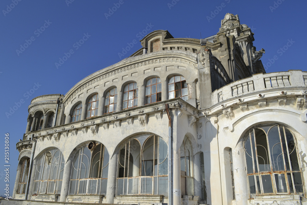 Old Art Nouveau building in decay - Constanta, Romania