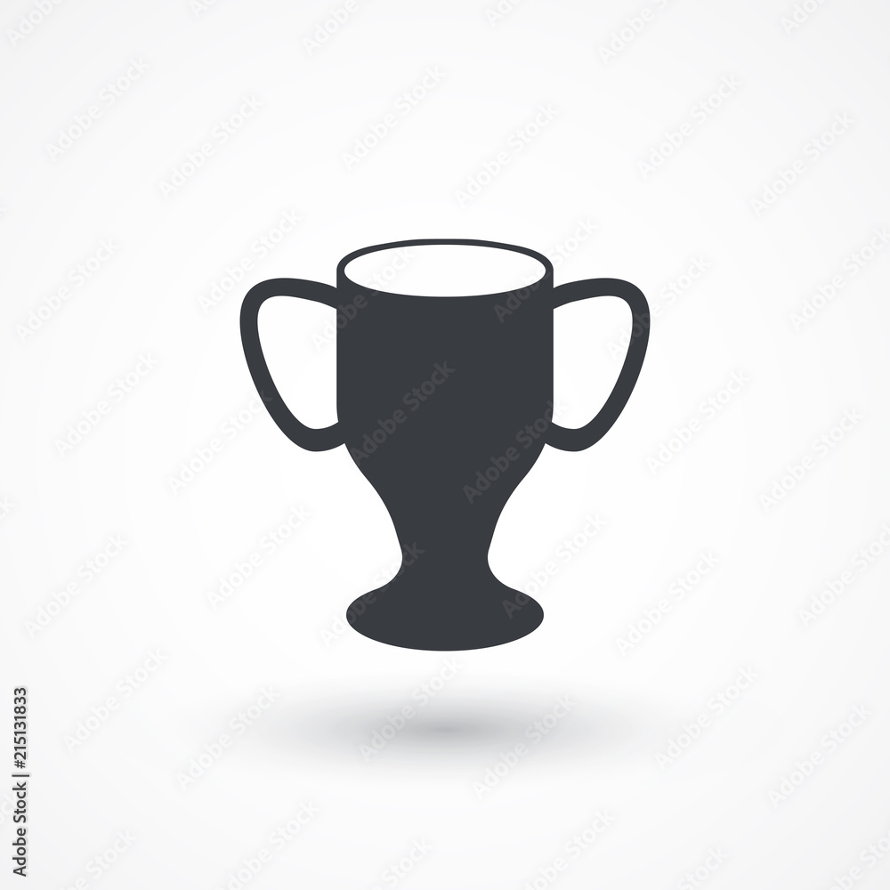 Trophy Icon. Trophy Cup Flat Icon. illustration for design Trophy Icon. Trophy Cup Flat Icon. illustration for design