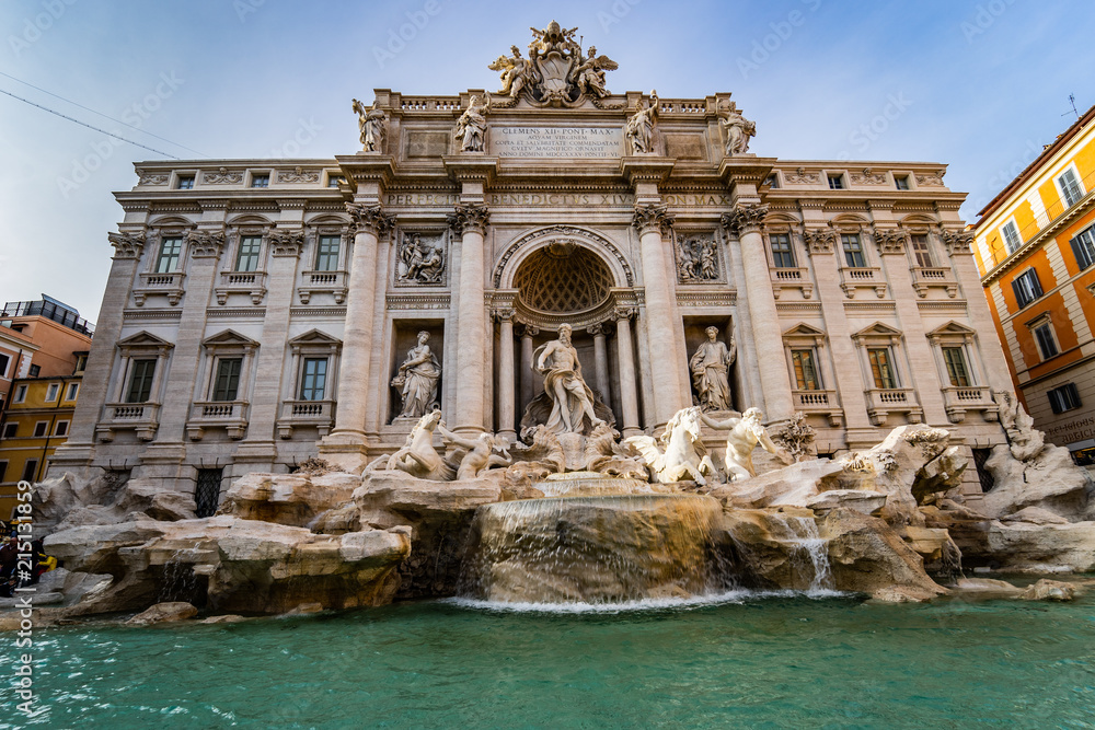 Trevi Fountain during day