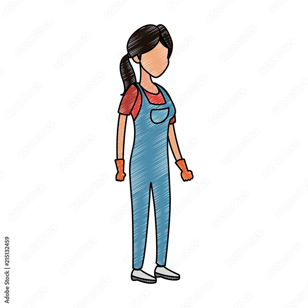Woman worker avatar vector illustration graphic design Woman worker avatar vector illustration graphic design