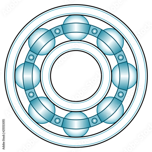 Ball bearing front view