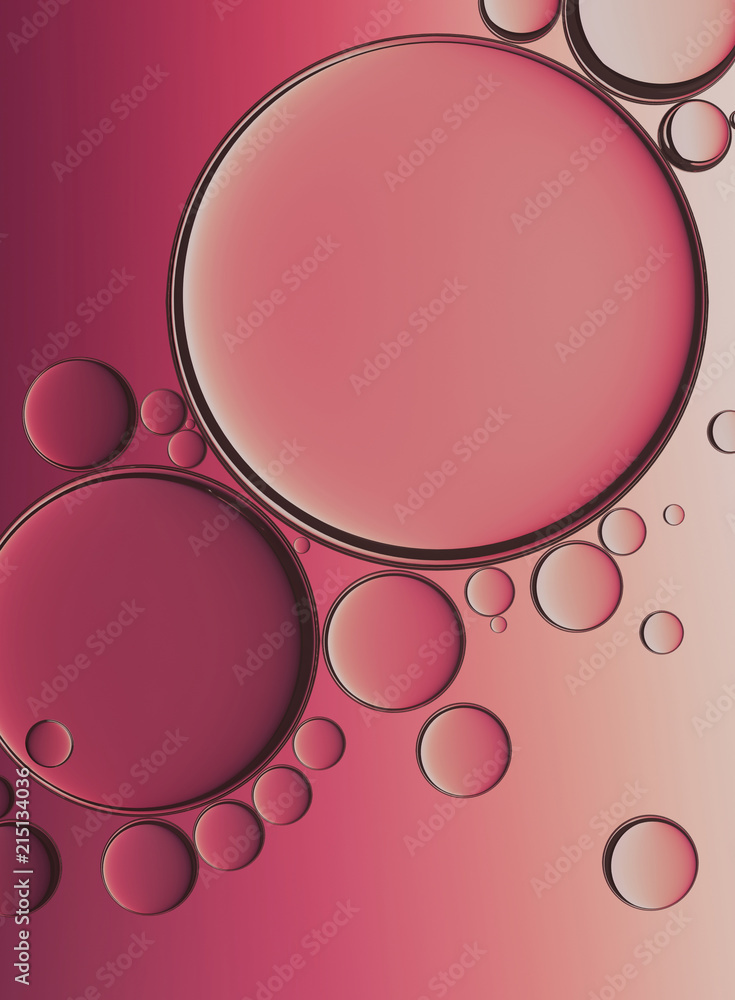 Obraz premium Oil Bubbles Isolated on White Background, Closeup Collagen Emulsion in Water. Illustration. Gold Serum Droplets.