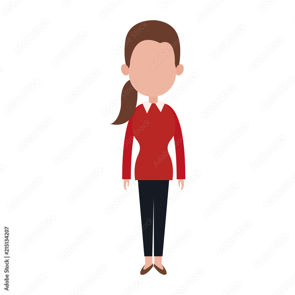 Business executive woman avatar vector illustration graphic design