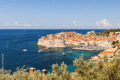 Croatia, Dubrovnik, View over the old town and harbour photo