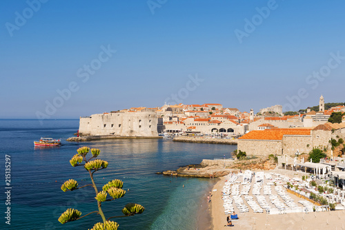 Croatia, Dubrovnik, Morning over Banya Beech photo