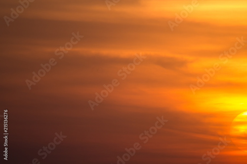 Texture of bright evening sky during sunset. © Brastock Images