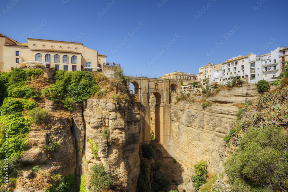 Puente Nuevo Bridge over the Tajo Gorge, Ronda, Andalusia, Spain Puente Nuevo Bridge over the Tajo Gorge, Ronda, Andalusia, Spain