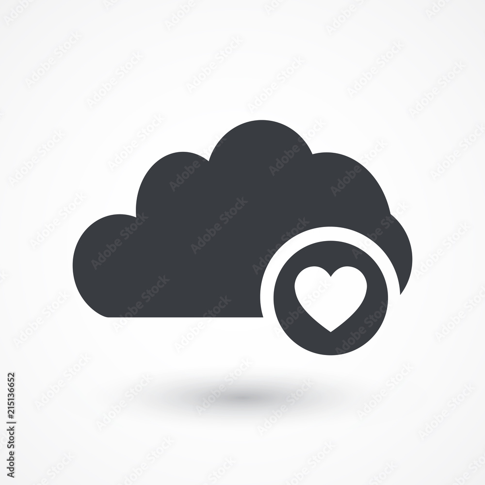 Cloud and heart Cloud and heart