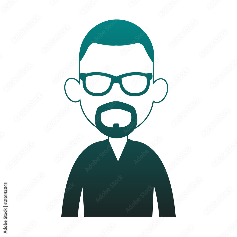 Young man avatar with beard and sunglasses vector illustration graphic design Young man avatar with beard and sunglasses vector illustration graphic design