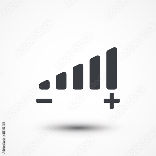 Volume adjustment symbol web icon
