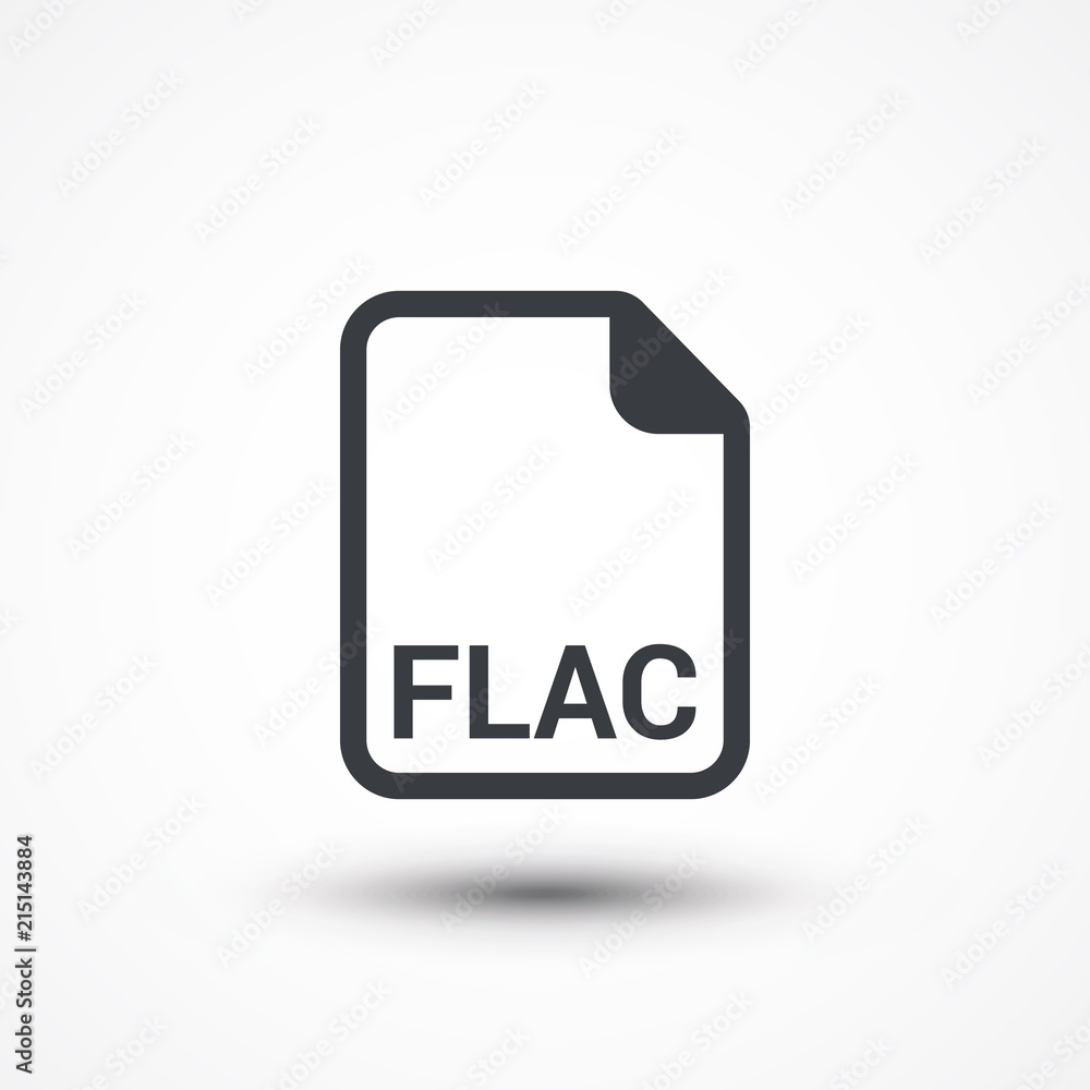 FLAC audio file extension icon FLAC audio file extension icon