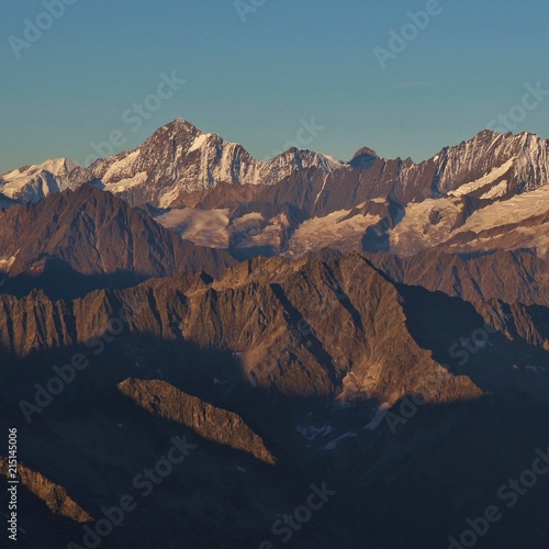 Mountains of the Swiss Alps in summer. View from mount Titlis direction south.   © u.perreten