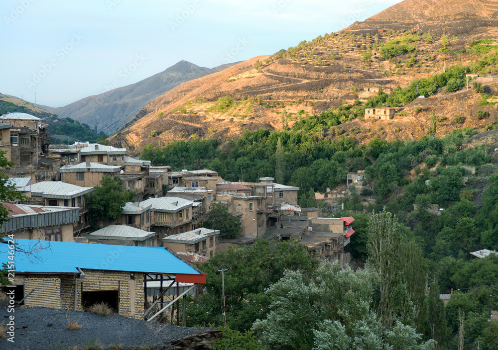 Kang village in mountains near Mashhad, Iran
