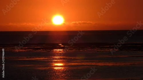 沖縄西海岸の夕陽