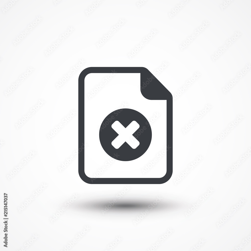 Obraz premium Close Document Icon