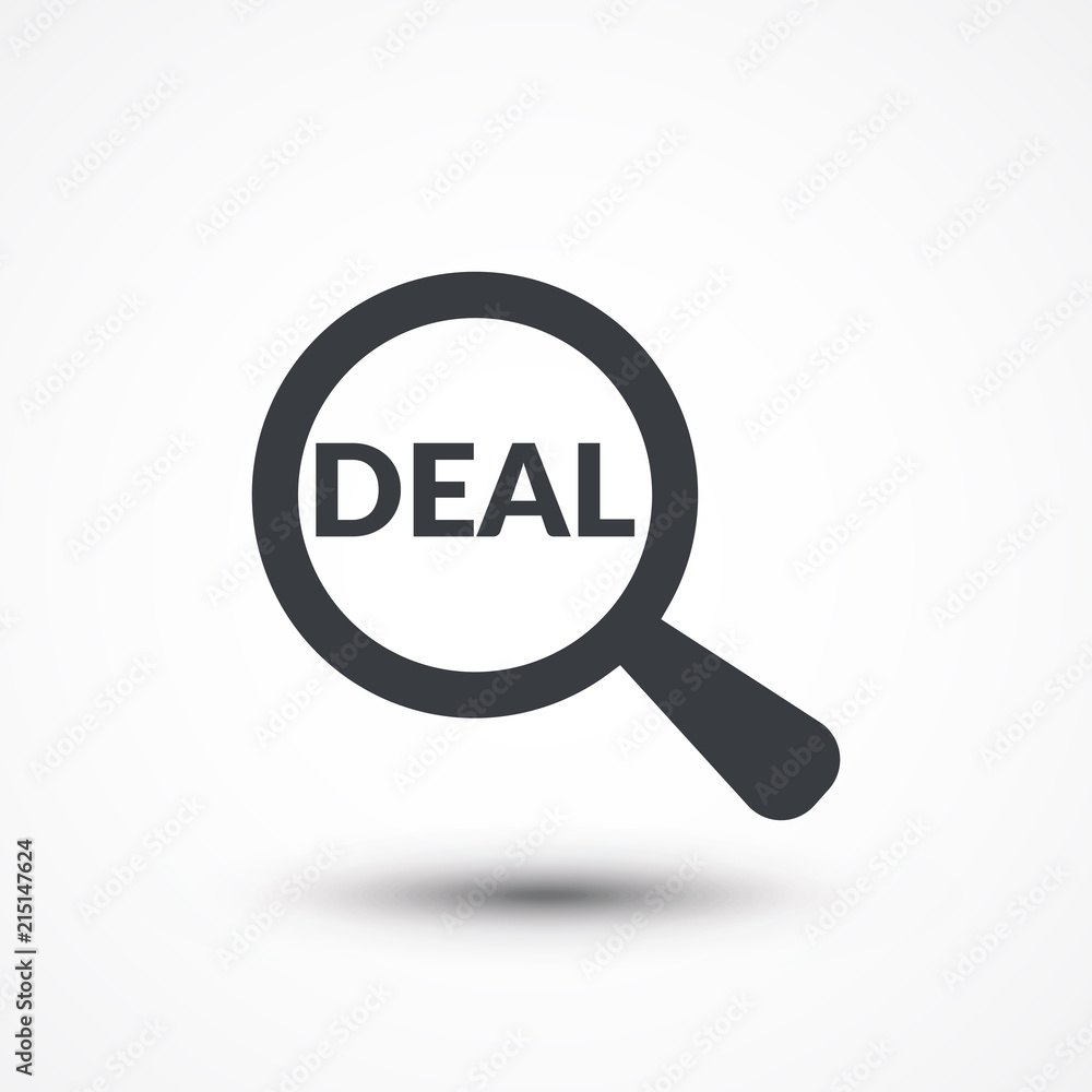 DEAL under review illustration design over a white background DEAL under review illustration design over a white background