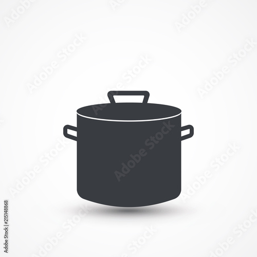 Pot icon on white background