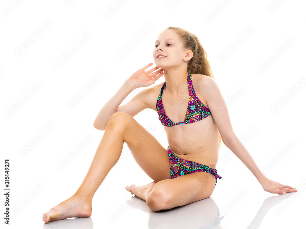 Girl in swimming suit new arrivals