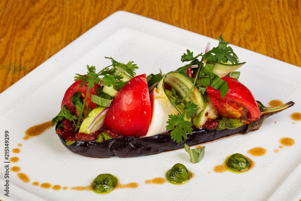 Eggplant with mozzarella Eggplant with mozzarella