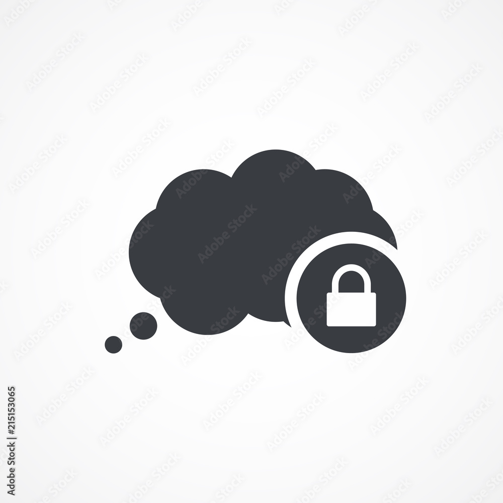 Speech bubble lock icon in flat style isolated on gray background for your web site design, logo, app, UI. illustration, JPEG Speech bubble lock icon in flat style isolated on gray background for your web site design, logo, app, UI. illustration, JPEG