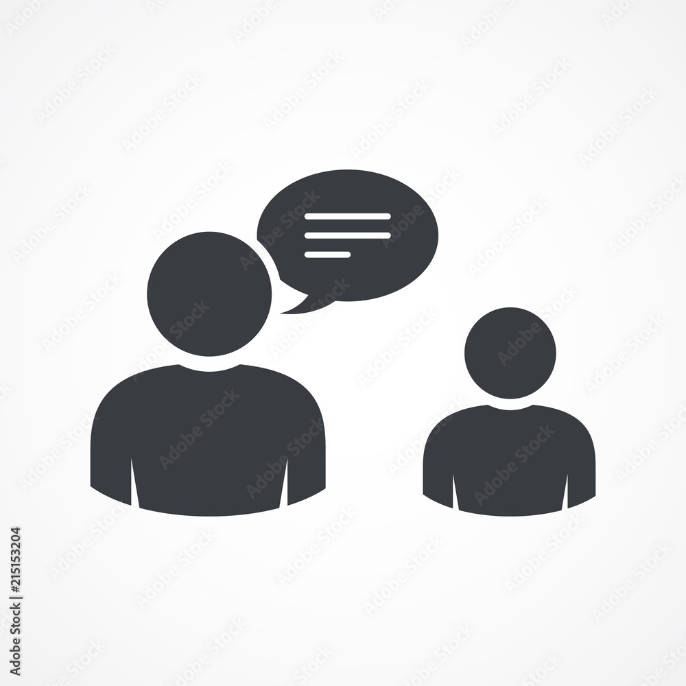 User group with speech bubble icon, talking User group with speech bubble icon, talking