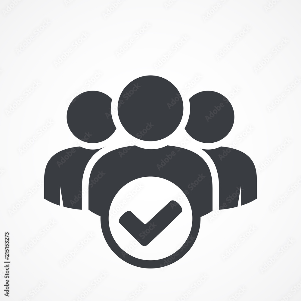 User group icon. Management Business Team Leader Sign. Social ...