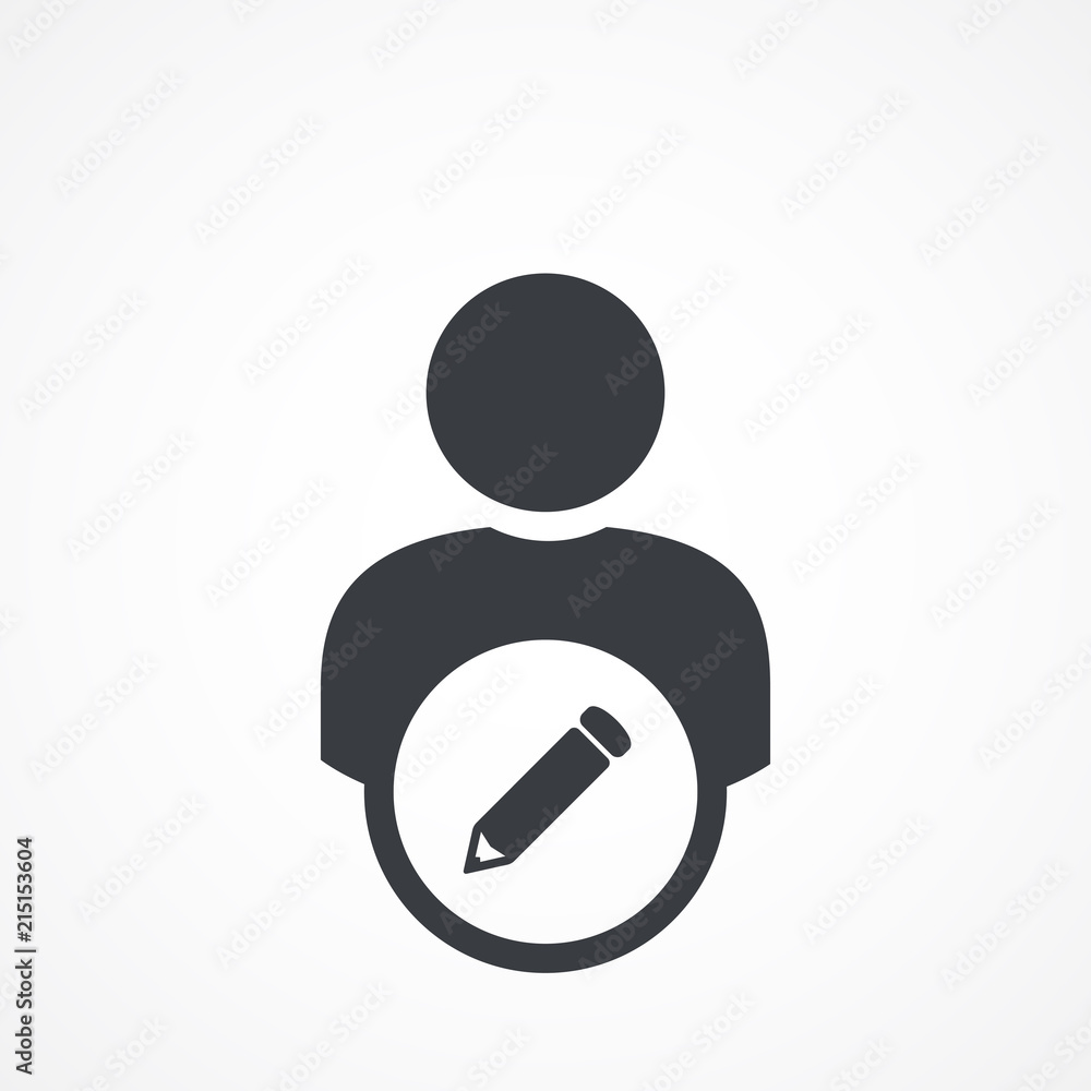 Φωτογραφία User edit sign. User modify icon