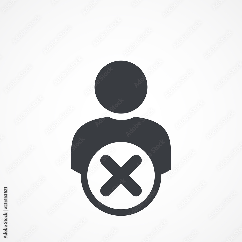User block. Bad employee flat for Web, Mobile and business User block. Bad employee flat for Web, Mobile and business