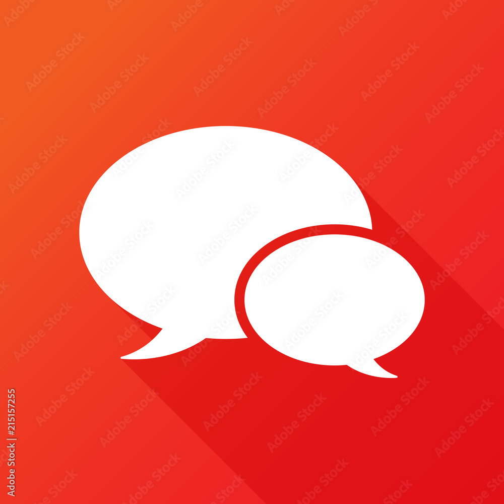 Double speech bubble icon Double speech bubble icon