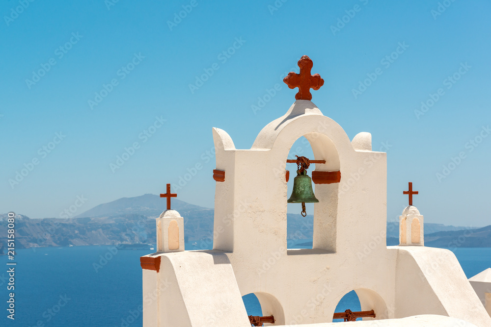 Φωτογραφία Bell tower of traditional Greek Orthodox church in Oia, Santorini