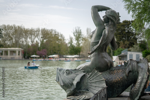 MADRID  SPAIN  Monument to king Alfonso XII Park El retiro