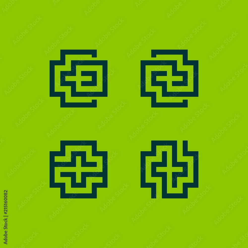 Fototapeta premium Plus ornament medical geometric design vector