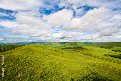 The summer Hulunbuir grasslands of inner Mongolia  China